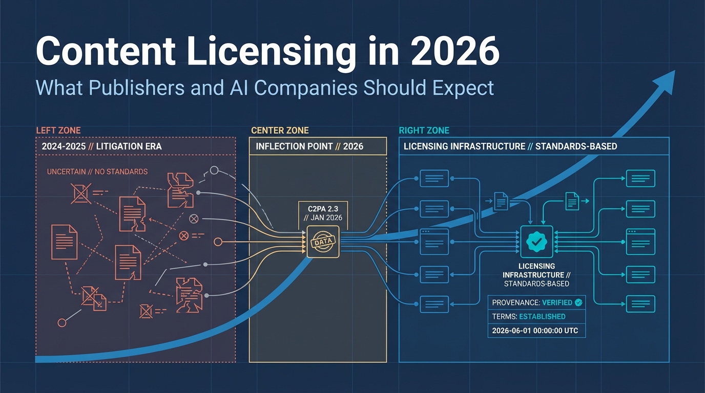 Content Licensing in 2026: What Publishers and AI Companies Should Expect