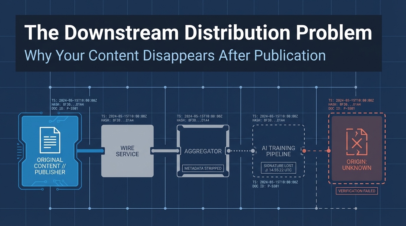 The Downstream Distribution Problem: Why Your Content Disappears After Publication