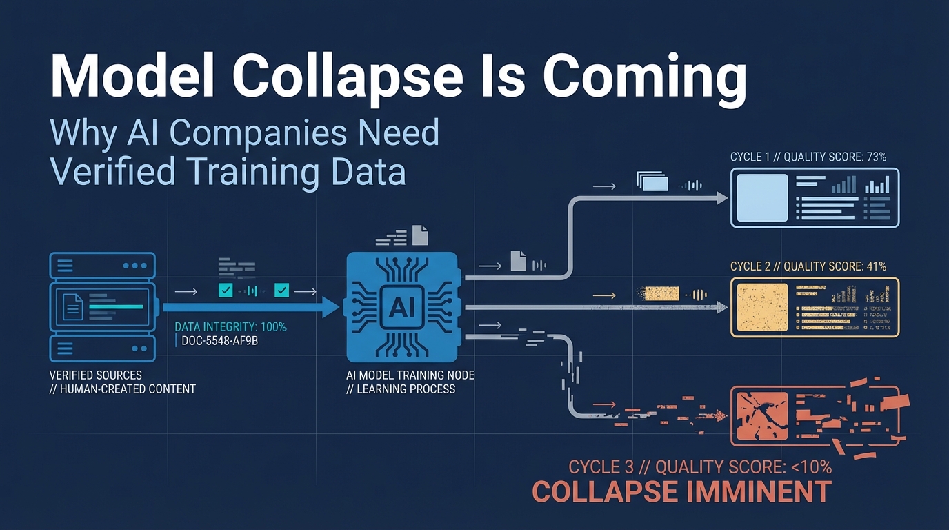Model Collapse Is Coming: Why AI Companies Need Verified Training Data