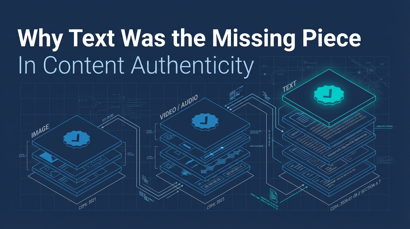 Why Text Was the Missing Piece in Content Authenticity